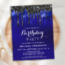 Search for blue drip invitations Elegant