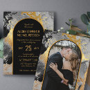 Search for grey and gold invitations Abstract