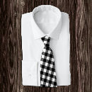 Search for black and white checkered ties Business