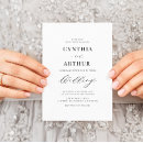 Search for simple chic wedding invitations Typography