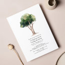 Search for roots invitations Watercolor
