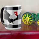Search for white rooster mugs Rustic