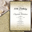Search for formal 80th birthday invitations Modern