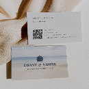 Search for coastal business cards Modern