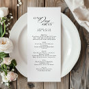 Search for dinner wedding menus Black and white