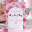 Search for candy heart baby shower invitations February