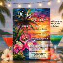 Search for flamingo photo invitations Tropical