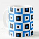 Search for black and white checkered mugs Pattern