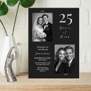 Search for elegant 25th wedding anniversary invitations Silver anniversary party