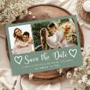 Search for sage green save the dates Rustic