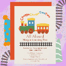 Search for chugga chugga two two birthday invitations All aboard