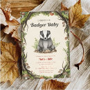 Search for badger invitations Woodland animals
