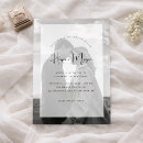 Search for vellum photo wedding invitations Black and white