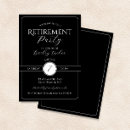 Search for retirement postcard invitations Black and white