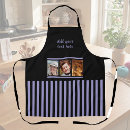Search for purple striped aprons Black