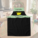 Search for king crown aprons Black