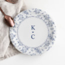 Search for wedding plates Navy blue