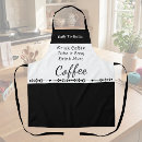 Search for black coffee aprons White