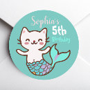Search for mermaid birthday stickers Cute
