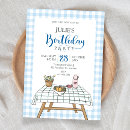 Search for lunch birthday invitations Blue