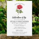 Search for red rose funeral invitations Death