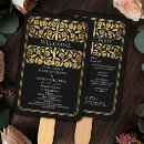 Search for black gold wedding programs Gothic
