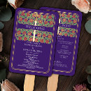 Search for purple and gold wedding programs Floral