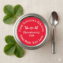 Search for strawberry canning stickers Red