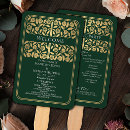 Search for green gold wedding programs Floral