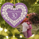 Search for 30th wedding anniversary christmas tree decorations Pearl