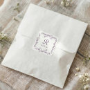 Search for purple floral wedding stickers Victorian