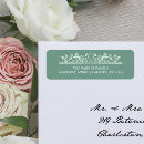 Search for garden flowers return address labels Sage green