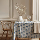 Search for chinoiserie tablecloths Blue and white