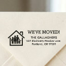 Search for new change of address rubber stamps Modern