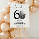 Search for 60th birthday signs Black and white
