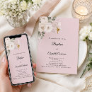 Search for dusty pink floral invitations Girl