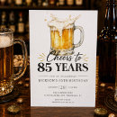 Search for surprise 85th birthday invitations Cheers to 85 years