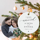 Search for first photo christmas tree decorations Newlywed