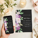 Search for violet birthday invitations Black