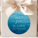 Search for love beach stickers Bridal shower