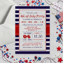Search for blue seasonal invitations Patriotic party celebration
