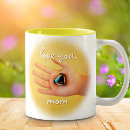 Search for navy blue and yellow mugs For her