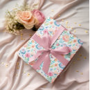 Search for pastel paper wrapping paper Botanical pattern