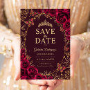 Search for gold floral save the dates Mexican spanish latina