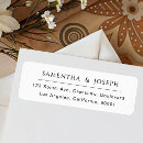 Search for white background return address labels Modern