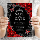 Search for red black save the dates Butterflies
