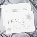 Search for peace and joy christmas cards Snowflake