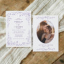 Search for light purple wedding invitations Elegant
