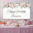 Search for floral birthday banners For her
