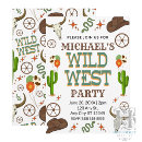 Search for wild west birthday invitations Cowboy boots